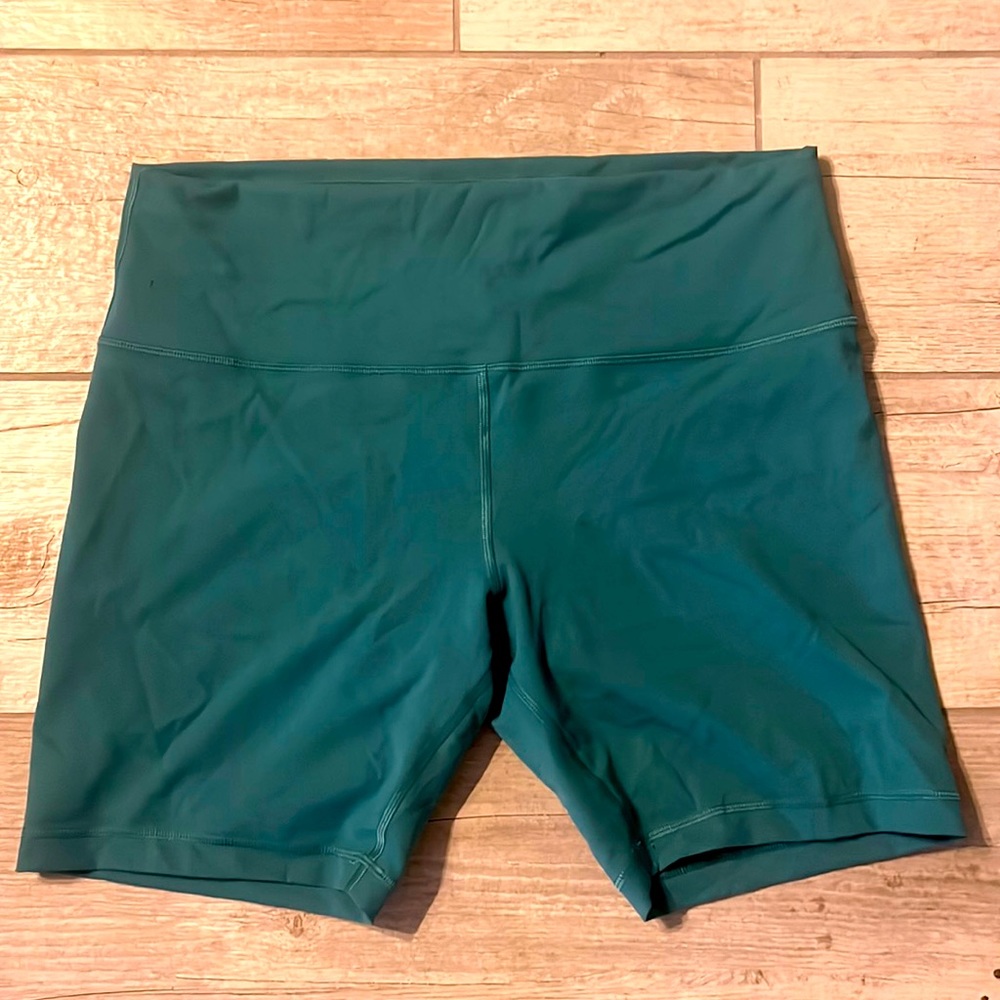 Lululemon Wunder Train High Rise Shorts Dark Teal